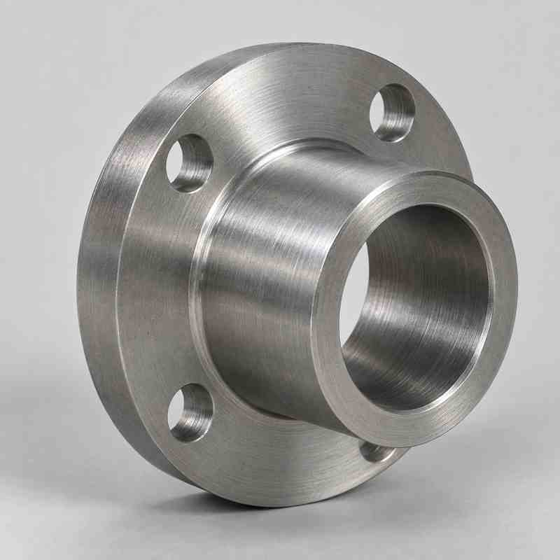 Custom CNC machined 1215 steel flanged bushing