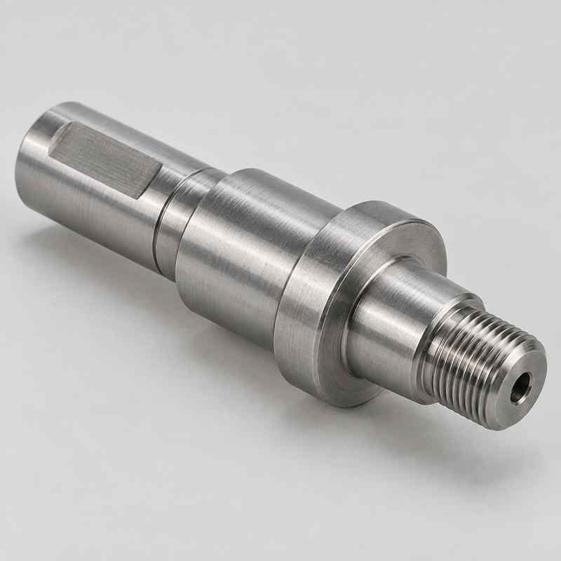 OEM 1215 steel stepped shaft machined to drawing