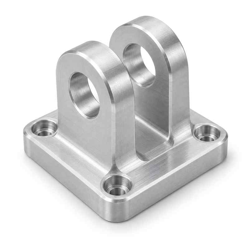 Custom CNC machined 2024 aluminum clevis