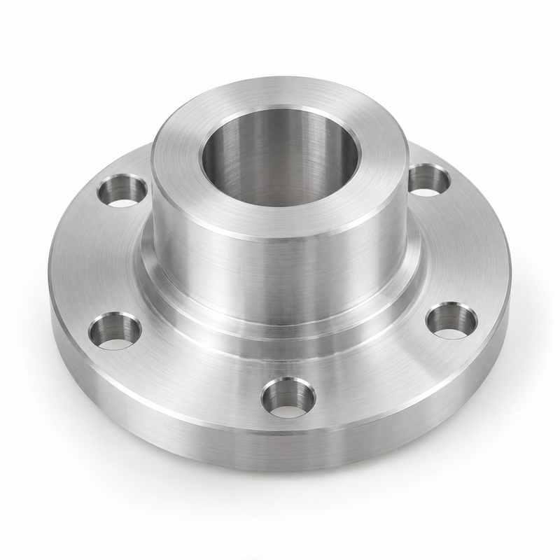 Custom CNC machined 2024 aluminum flange