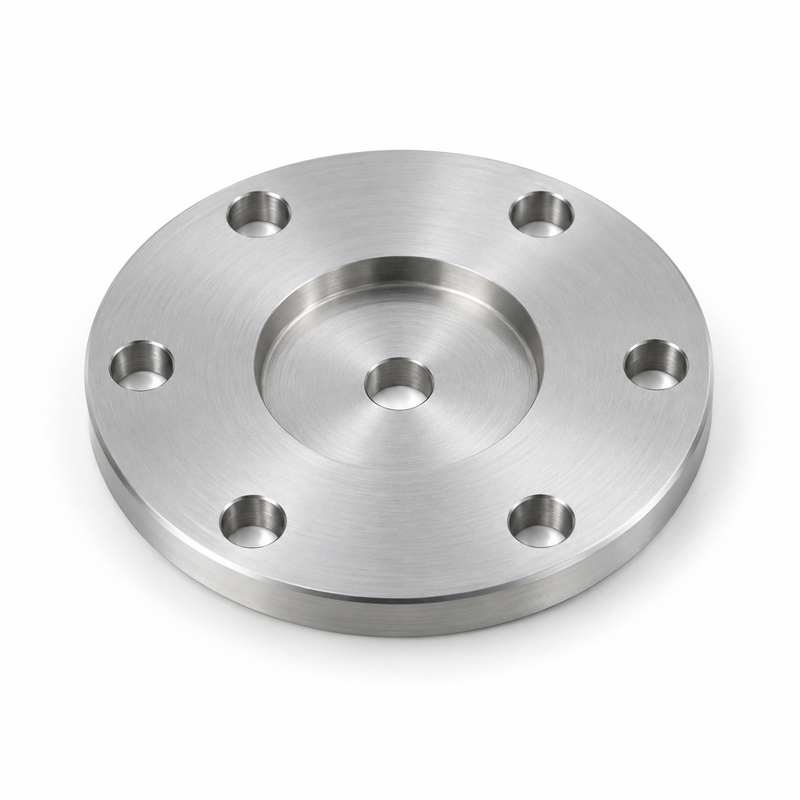 Custom 5052 aluminum flange with machined holes