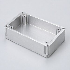Clear anodizing finish on a CNC machined aluminum part