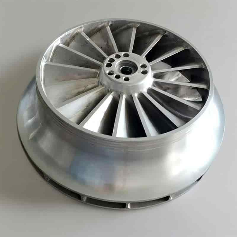 Impeller disk manufactured by wire EDM