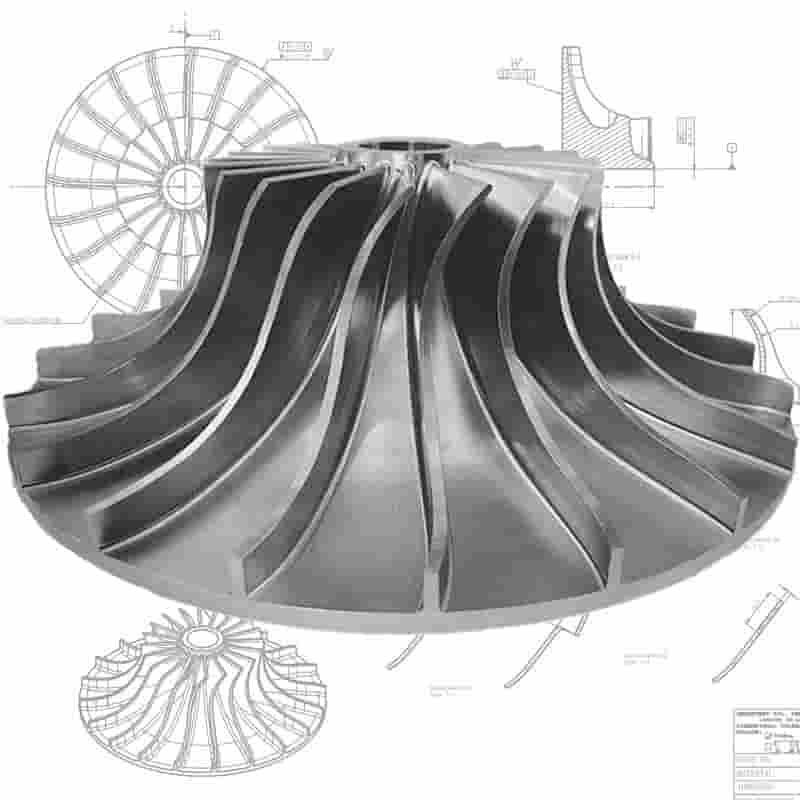 Custom precision 5-axis CNC machined part made to customer drawing