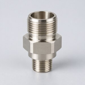 Electroless nickel plating finish on a CNC machined aluminum part
