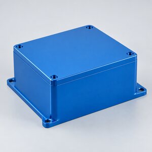 Wet painting finish on a CNC machined aluminum part