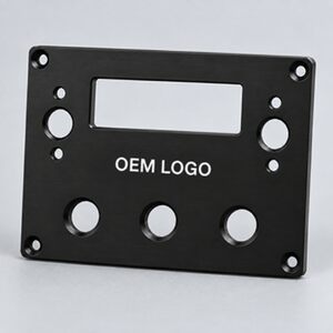 Silk-screen printing finish on a CNC machined aluminum part